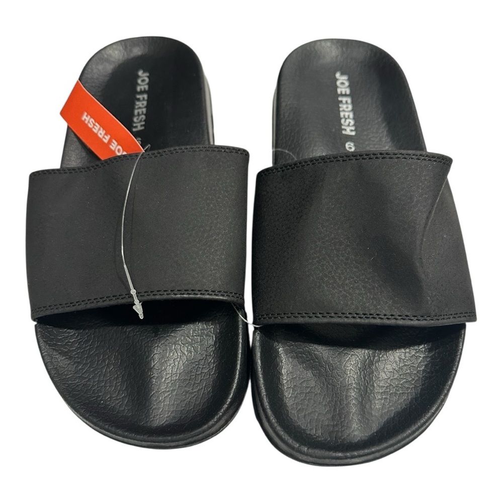 Joe Fresh Men's Black Slide Sandals Size 9 (42)